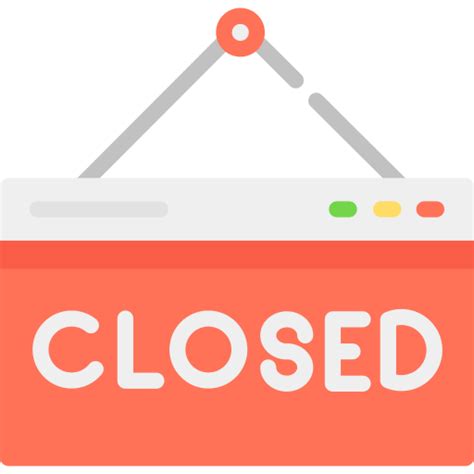 closed  signs icons