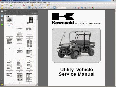 diagram kawasaki mule  trans  utility vehicle wiring diagram