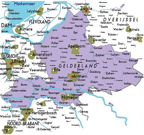 kaart gelderland deurwaarderskantoor achterhoek doetinchem