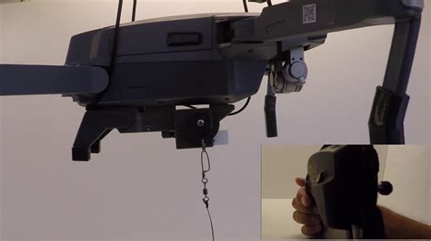 drone sky hook controlling  drop wheel   dji mavic remote controller youtube