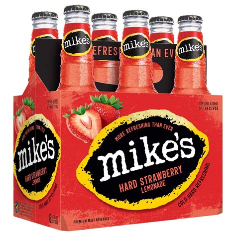 mikes hard strawberry lemonade  oz bottles shop malt beverages