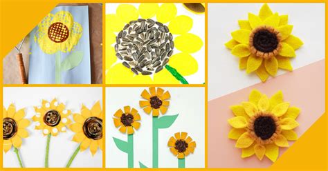 fun sunflower crafts  kids