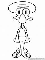 Coloring Squidward Pages Spongebob Sandy Cheeks Printable Colouring Getcolorings Unsurpassed Popular Color Library Clipart sketch template