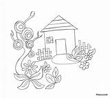 House Coloring Pitara Pages sketch template