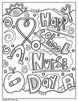 Coloring Nurse Pages School Week Printables Nurses Nursing Appreciation Thank Gifts Perfect Way Much Show Book Kids Care Choose Board sketch template