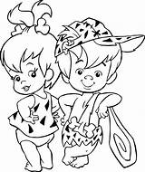 Pebbles Coloring Pages Baby Getdrawings Bamm sketch template