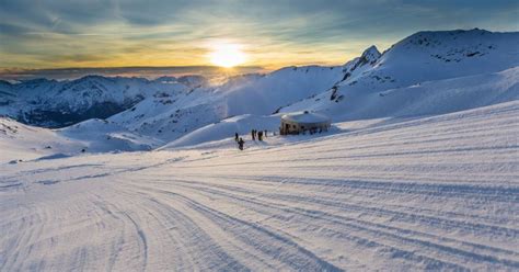 ski slopes   french alps