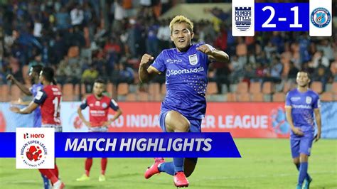 mumbai city fc   jamshedpur fc match  highlights hero isl