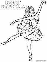 Ballerina Coloring Pages Ballet Printable Princess Dancing Disney Angelina Cat Choose Board Barbie sketch template
