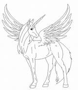Alicorn sketch template