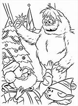 Coloring Pages Rudolph Reindeer Christmas Snowman Nosed Red Abominable Book Kids Yeti Printable Bumble Drawing Color Toddlers Yukon Print Sheets sketch template