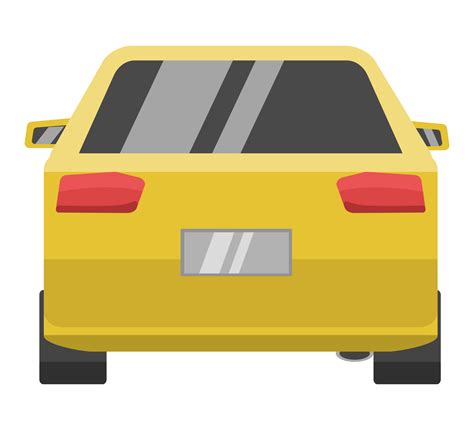 view  yellow car  png
