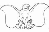 Dumbo Dombo Pintar Olifant Tekenen Timothy Drukuj sketch template