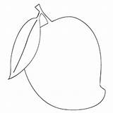 Mango Coloring Clipartmag sketch template