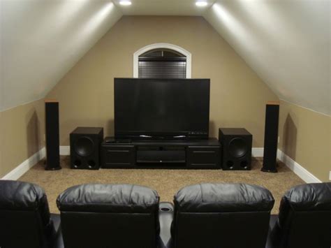 outstanding attic home theaters