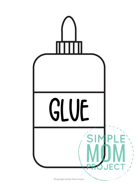 printable glue bottle template simple mom project