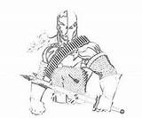 Coloring Deathstroke Pages Origins Arkham Printable People Related sketch template