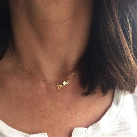 14k solid gold name necklace name necklace personalized etsy uk