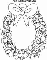 Coloring Wreath Pages Advent Printable Getcolorings Print Getdrawings sketch template