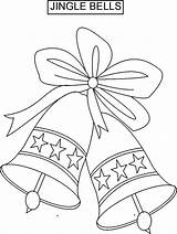 Bells Jingle Coloring Pages Christmas Procoloring sketch template
