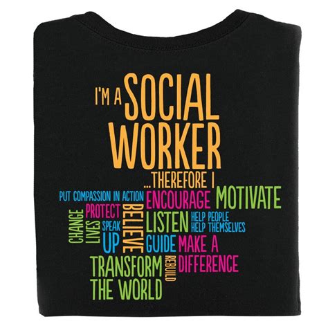 i m a social worker positive 2 sided t shirt personalization