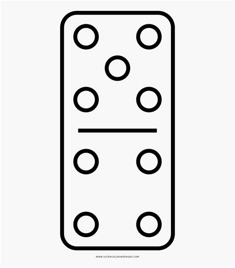 domino coloring page circle  transparent clipart clipartkey