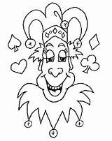 Clown Joker Coloring Pages Jester Colouring Kids Characters Sheets Jokers Printable Drawings Drawing Popular Happy Menus Thekidzpage sketch template
