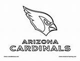 Cardinals Coloring Arizona Pages Football Template sketch template