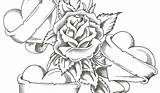 Coloring Pages Adults Roses Rose Size Heart Printable Angel Print Color Sheets Getdrawings Getcolorings Colorings sketch template