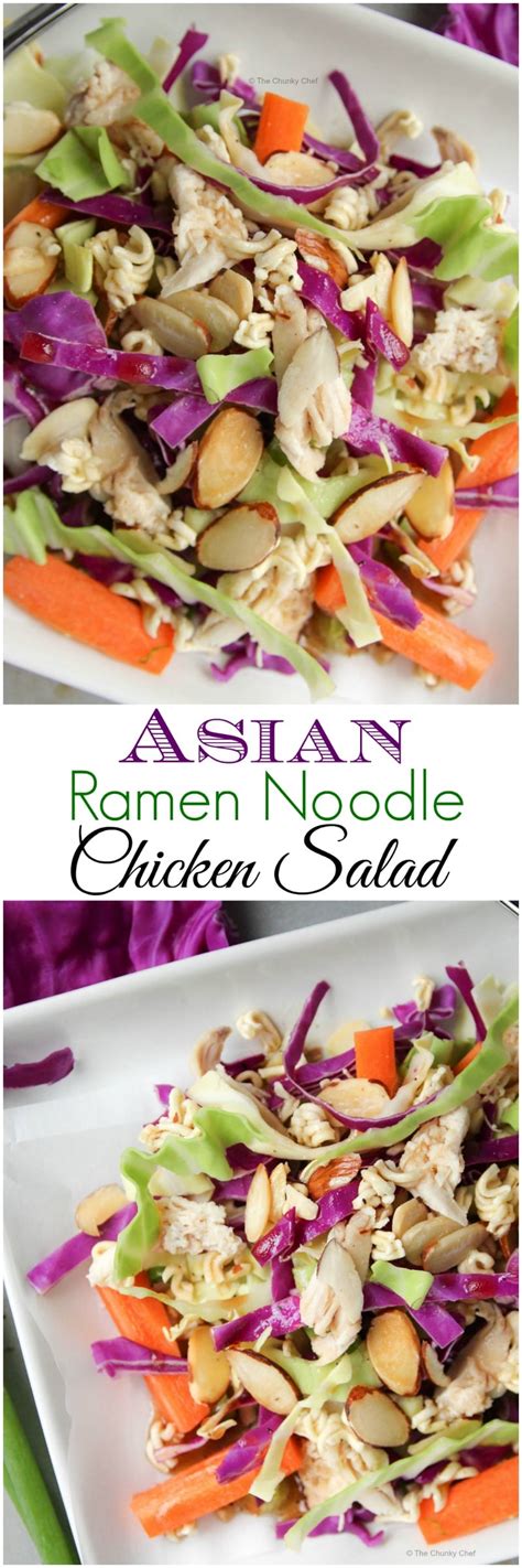 Asian Ramen Noodle Chicken Salad The Chunky Chef