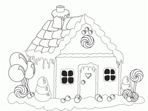 christmas coloring page gingerbread house coloring home
