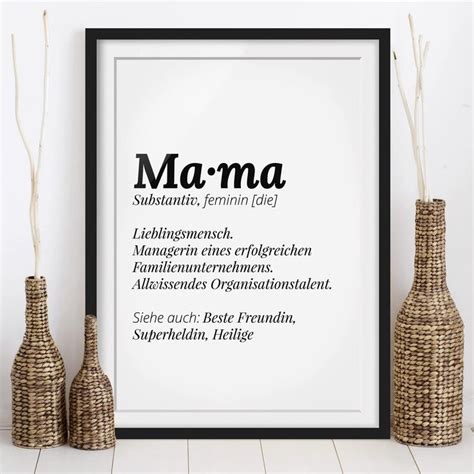 geschenkidee fuer die beste mama danke sagen mit einem gerahmten