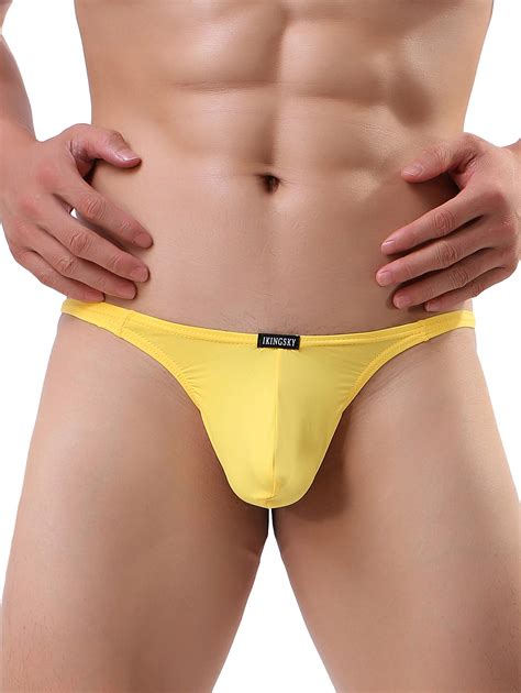 ikingsky men s sexy pouch g string underwear sexy low rise bulge thong