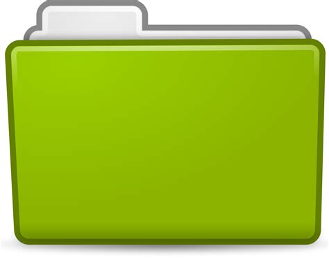 glossy green  folder icon png clipart image images   finder