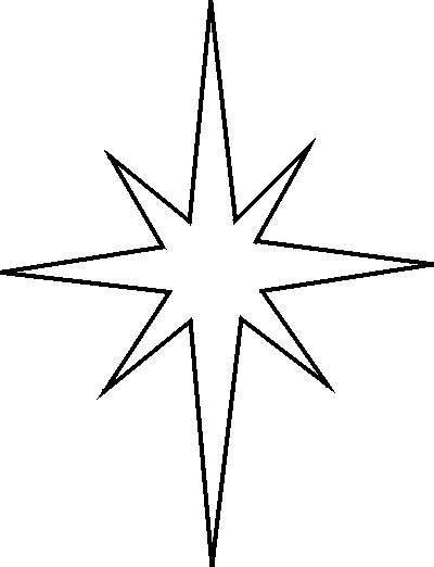 large star template  print   large star template