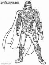 Coloring Thor Pages Avengers Cool2bkids sketch template
