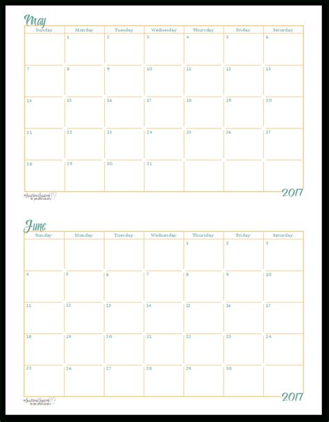 page calendar blank  calendar printables  blank