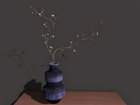 vase with blossom branches dutchie sl