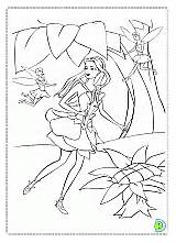 Coloring Fairytopia Pages Dinokids Barbie Coloringbarbie sketch template
