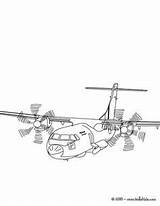 Plane Flugzeug Hercules Lockheed Airplanes sketch template
