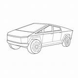 Tesla Drawing Cybertruck Urus Omnilabo Taart Outline R8 Audi Pixel F40 Downloaden Ivana Uitprinten sketch template