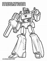 Transformers Coloring Pages Megatron Transformer Colouring Printable Kids sketch template