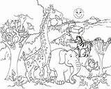 Giraffe Coloring Printable Pages Kids sketch template