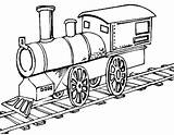 Train Steam Locomotive Coloring Old Drawing Engine Netart Getdrawings Color Simple sketch template