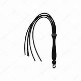 Whip Icon Vector Leather Style Simple Flogger Stock Illustration Depositphotos Kinky Vectors Fetish sketch template