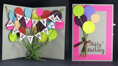 diy birthday card    balloon bash birthday card step  step