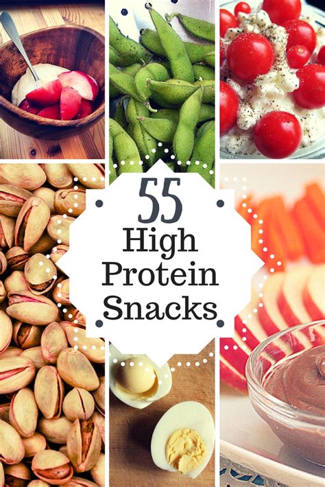 high protein snacks  infographic healthyhappy
