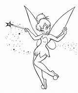 Tinkerbell Coloring Pages Fairy Disney Printable Drawing Drawings Kids Easy Bell Tinker Colouring Fairies Book Adult Doodles Princess Books Window sketch template