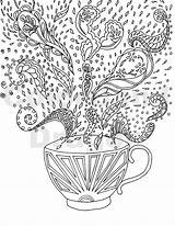 Coloring Pages Coffee Mug Cup Choose Board sketch template