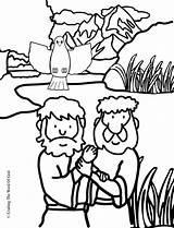 Jesus Baptism Coloring Craft Church Crafts Kids Pages Bible Surf Shack Choose Board School Sunday sketch template